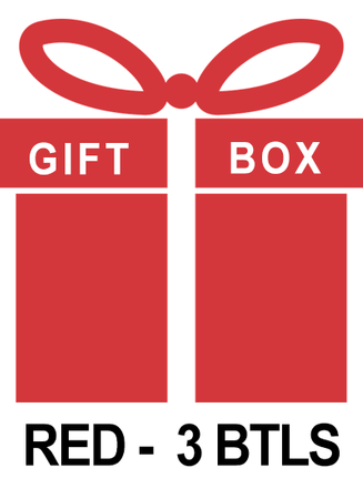 2022 Holiday Gift Box Red 3 Bottles